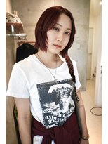 オンリー(ONLY.) ボブレイヤー×ワインレッド yukari