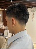 好印象◎ビジネス刈り上げ七三オールバック20代30代