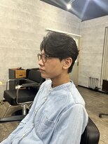 ソイクフ 高田馬場店(SOY-KUFU) フェザーパーマセンターパートセンター分けニュアンスパーマ