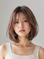 エトネ ヘアーサロン 仙台駅前(eTONe hair salon) ミディアムボブ 20代30代40代