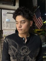 メンズシー 梅田(Men's SIE) テーパーフェード、ピンパーマ
