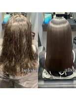 アウリ 六本松(AURI) 美髪矯正before→after