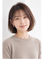 アースオーセンティック 小平店(EARTH Authentic)&nbsp;シースルーバング×ナチュラルボブ