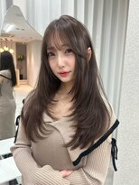 ベガ 福岡天神(VEGA)&nbsp;ロング　ケアブリーチ　ショコラブラウン　顔まわり　10代