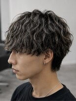 メンズ ドルチェ(men's Dolce) 波巻きスパイラルパーマ+ハイライトカラー