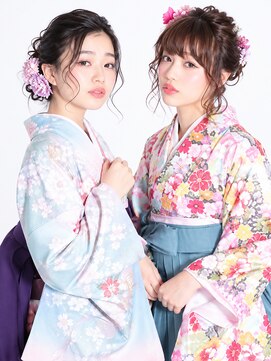 ネオリーブアオバ 高田馬場店(Neolive aoba) 【高田馬場/aoba】卒業式　袴　着付け　セット　メイク