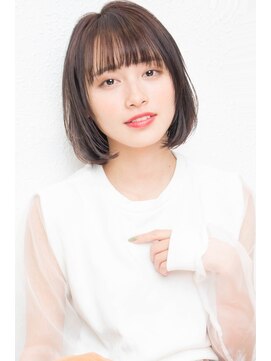 モニカ 西宮北口(Monica) 大人かわいい伸ばしかけグレージュナチュラルボブ