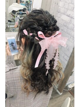 ヘアセット専門店 ナゴミ 池袋店(nagomi) ハーフアップ