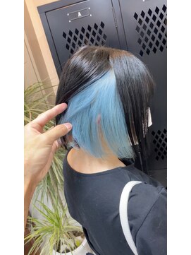 イエナ 渋谷(IENA) インナーカラー 水色