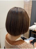 ぱつっとボブ