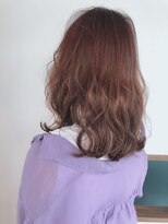 スパイス(SPICE) パープルブラウン×ゆるふわウエーブニュアンスパーマ艶カラー
