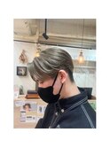 MEN'SHAIR/アップバング/ツーブロック/束感ショート/波巻き