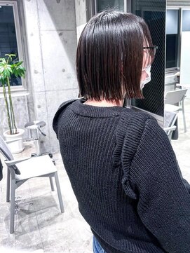 ライラ(Lyla) シモキタ　guest hair 切りっぱなしボブ　グレージュカラー