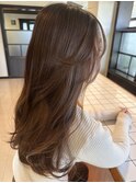 ナチュラルロングヘアフェイスレイヤー