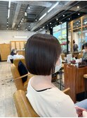 【お客様ヘア】簡単スタイリング◎シンプルストレートボブ