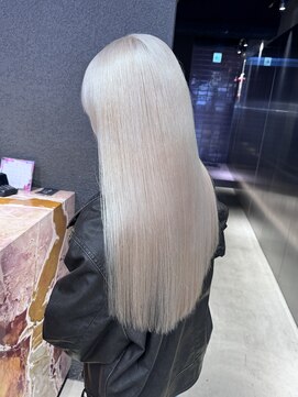 ペレ 栄店(PELE) デザインカラー/レイヤーカット/ウェットヘア/オリーブベージュ