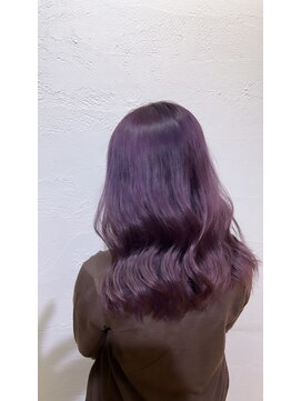 アジールヘア 所沢プロペ通り店(agir hair) ピンクラベンダーブリーチメルティカラーハイトーン所沢