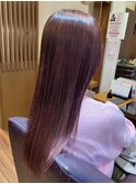 20代30代40代大人かわいいストレートスタイル◎ペールパープル