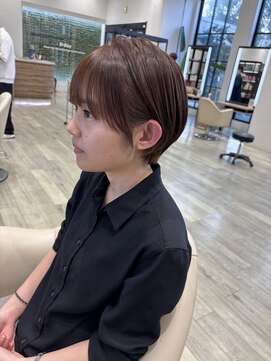 ディーボーイ 健軍店(D-BOY) ショート/ハニーブラウン/サイドバング