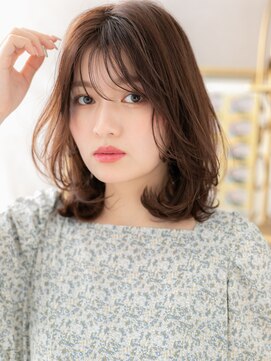 カバーヘア イヴ 戸頭店(COVER HAIR EVE) ウェットヘア韓国風巻きレイヤーカットロブTc4戸頭20代30代40代