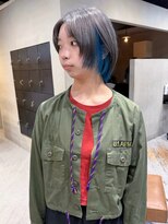 ヘアー アイス ルーチェ(HAIR ICI LUCE)&nbsp;インナーカラー/デザインカラー/シルバー/ターコイズブルー/堀場