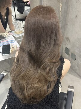 ラック(LUCK) ミルクブラウン/船橋/くすみベージュ/細めハイライト