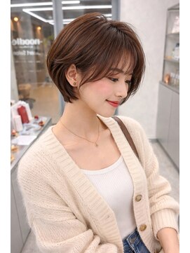 ヌードルバイコア(noodle by CoRe.gn) エアリーショートボブ（大人可愛いカジュアル）