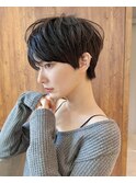 ショートボブ分け目なしショートマッシュショート大人ショート