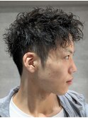 ツイストパーマ×スパイキーショート