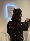 ブリーチなしカラー/ヘアアレンジ/ヘアセット/福岡/10代20代30代