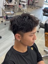 グリードヘアー(greed hair)&nbsp;メンズ刈り上げショート/ピンパーマ