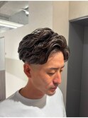 毛流れパーマ×ホワイトメッシュ