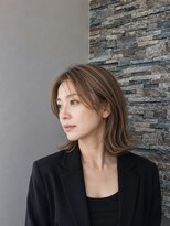 アース 熊本嘉島店(HAIR&MAKE EARTH)&nbsp;30代40代に似合う◎上品な大人ミディアムボブ
