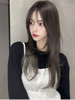 サロンドアイ(salon de i)&nbsp;くびれロングレイヤー × ダークショコラブラウン