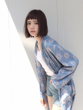 ラグ(log) オン眉×切りっぱなしボブ！