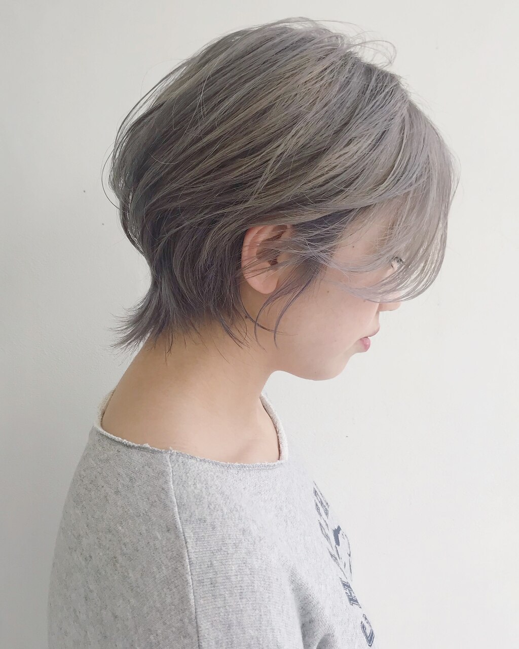 ハンサムショート/シルバーグレー/美シルエット：L025523655
