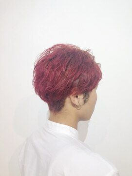 ダブルケーツー 倉敷店(wk-two) ☆韓紅レッドメンズヘア☆