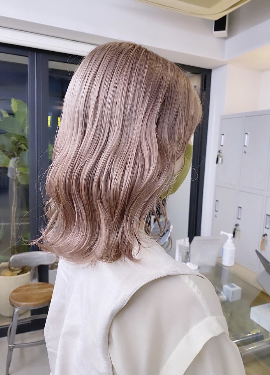 flamme】ミルクティーピンク：L091295413｜フラム 渋谷(flamme)のヘア