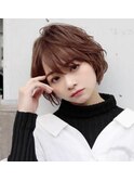 軽めショートボブ