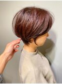 チェリーブラウン×ショートボブ♪