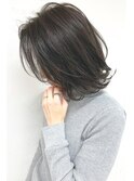 おクセの強い方にナチュラル縮毛矯正で大人外ハネスタイル