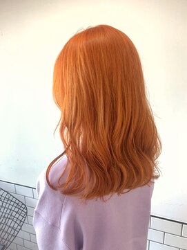 エマエコル(Emma ecole) Emma ecole ハイトーン オレンジカラー ダブルカラー by.木村