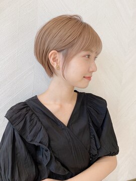 ロンド ストラーダ 心斎橋(Lond strada) ショート×ハイライト白髪ぼかし×シルキーベージュ[心斎橋]