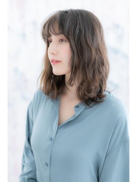ミック ヘアアンドメイク アップ 駒込店(miq Hair&Make up) 外国人風インナーカラーナチュラルアッシュくびれヘアc1