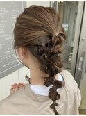 ポコポコアレンジ/ヘアセット/ヘアアレンジ/カジュアル/ポニー