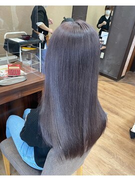 ベル(beLLe.) 20代　ケアブリーチ　ラベンダー　艶髪　髪質改善