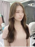 【girland】明るめブラウン 韓国風/レイヤーカット