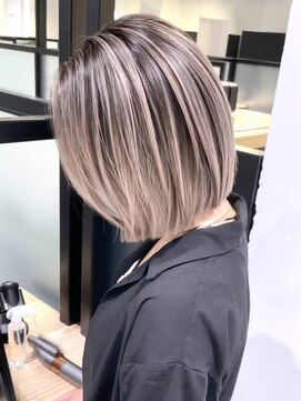 アルバム 池袋(ALBUM) バレイヤージュ_ハッシュカットレッドブラウン_ba418481