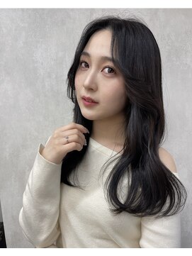 ロンドアヴァントゥス 池袋(Lond aventus) 韓国レイヤー/韓国風/ボブ/髪質改善/黒髪/ブリーチなし〔池袋〕