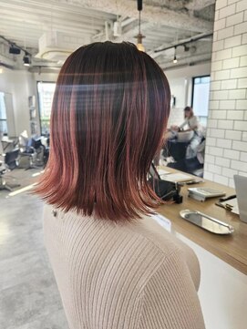 エイス 梅田 中津(Ace) ピラミンゴカラー バイオレットピンク